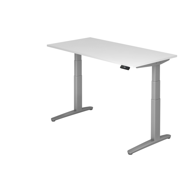 Schreibtisch XBH elektrisch höhenverstellbar 160 x 80 cm in Silber und in 7 Farbvarianten