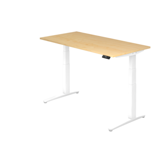 Schreibtisch XBH elektrisch höhenverstellbar 160 x 80 cm in Weiß