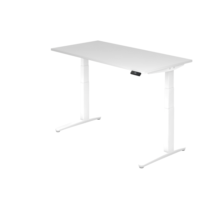 Schreibtisch XBH elektrisch höhenverstellbar 160 x 80 cm in Weiß und in 7 Farbvarianten