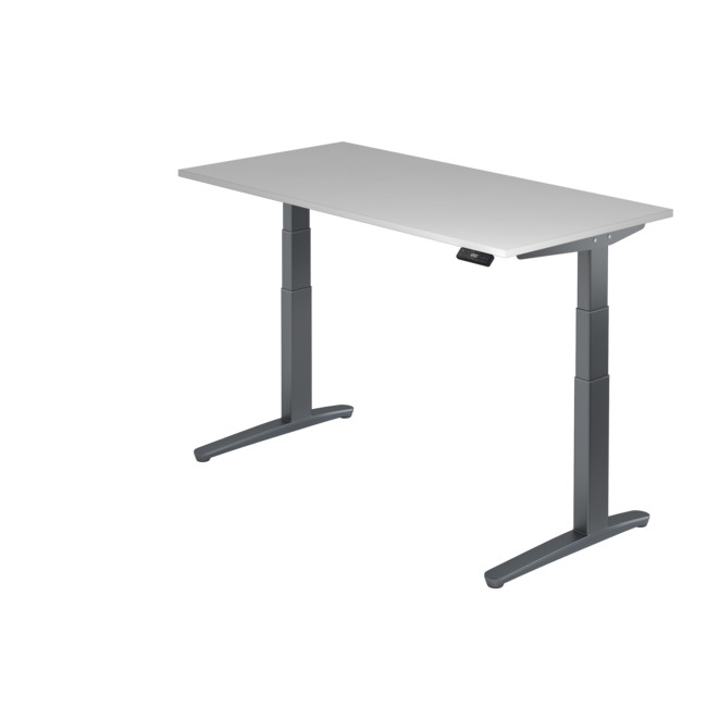 Schreibtisch XBH elektrisch höhenverstellbar 160 x 80 cm in Graphit und in 7 Farbvarianten