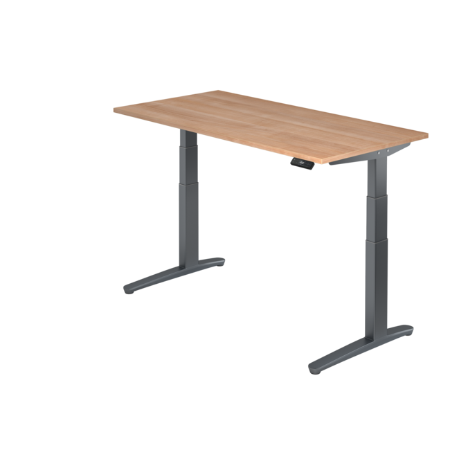 Schreibtisch XBH elektrisch höhenverstellbar 160 x 80 cm in Graphit und in 7 Farbvarianten