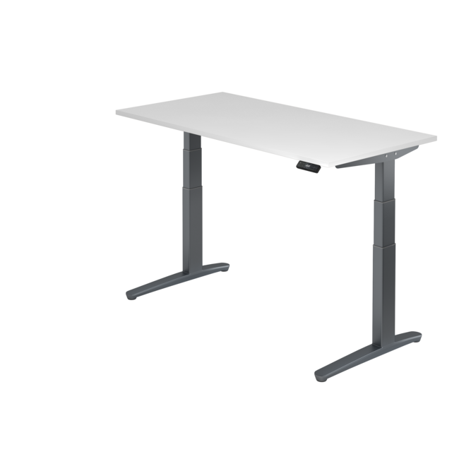 Schreibtisch XBH elektrisch höhenverstellbar 160 x 80 cm in Graphit und in 7 Farbvarianten