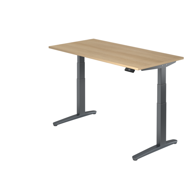Schreibtisch XBH elektrisch höhenverstellbar 160 x 80 cm in Graphit und in 7 Farbvarianten