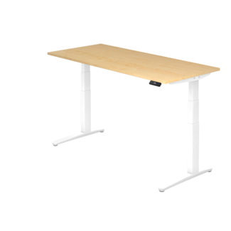 Schreibtisch XBH elektrisch höhenverstellbar 180 x 80 cm in Weiß