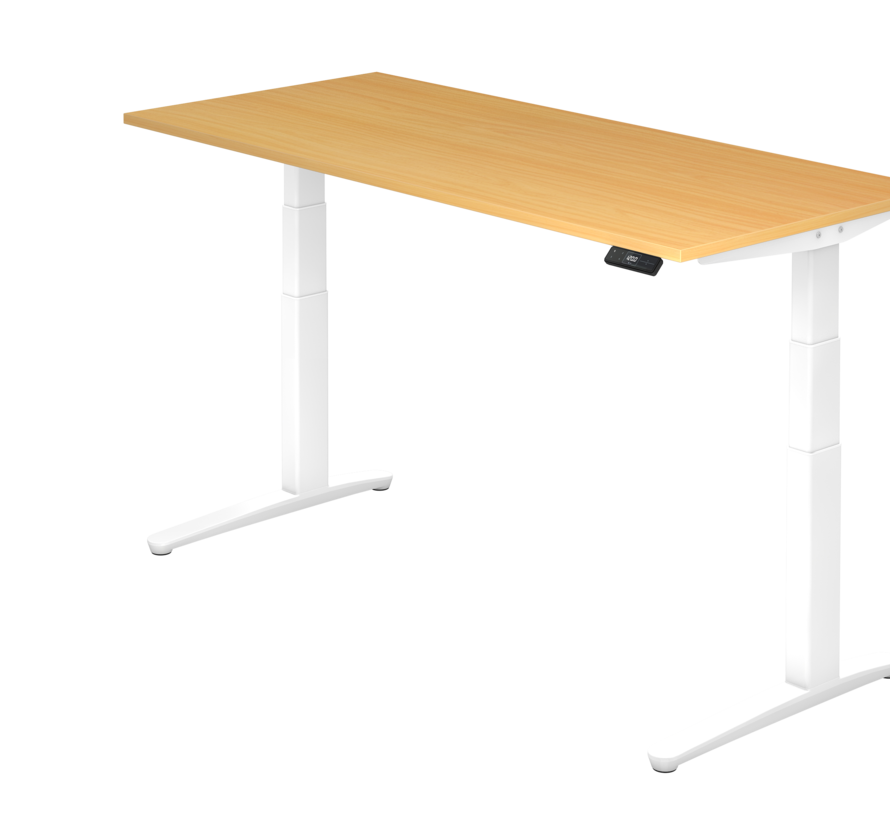 Schreibtisch XBH elektrisch höhenverstellbar 180 x 80 cm in Weiß und in 7 Farbvarianten