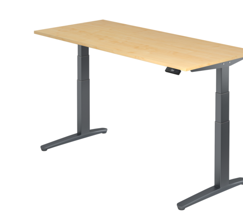 Serie HB Schreibtisch XBH elektrisch höhenverstellbar 180 x 80 cm in Graphit und in 7 Farbvarianten