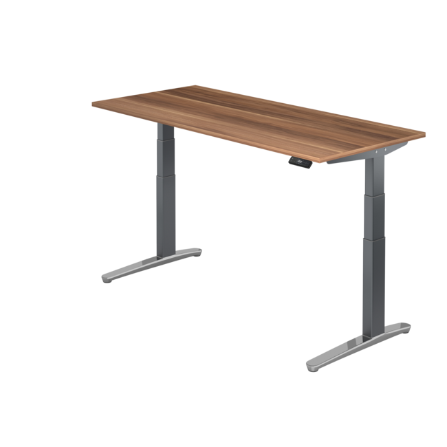Schreibtisch XBH elektrisch höhenverstellbar 180 x 80 cm in Graphit/Alu und in 7 Farbvarianten