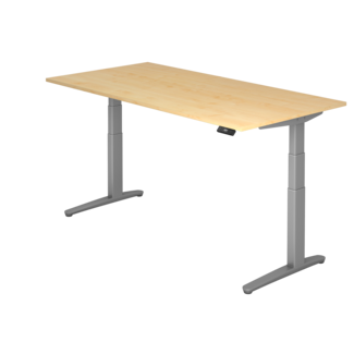 Schreibtisch XBH elektrisch höhenverstellbar 180 x 80 cm in Graphit/Graphit