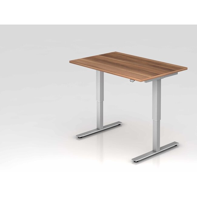 Schreibtisch XMST mit Tast-Schalter 120 x 80 cm in Silber und in 7 Farbvarianten