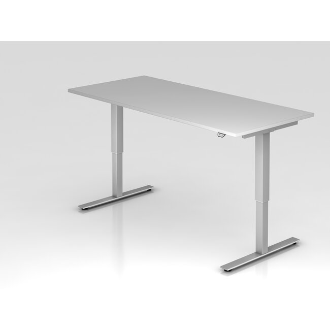 Schreibtisch XMST mit Tast-Schalter 180 x 80 cm in Silber und in 7 Farbvarianten