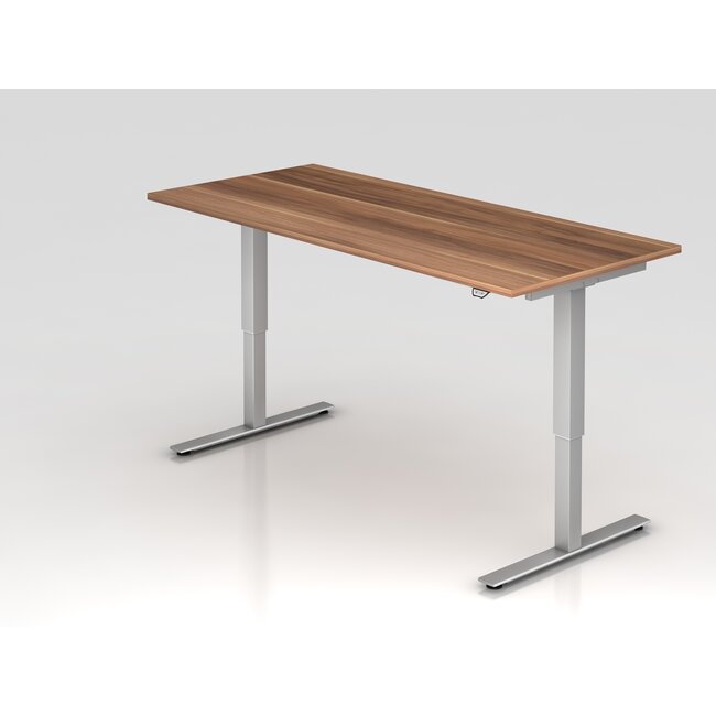 Schreibtisch XMST mit Tast-Schalter 180 x 80 cm in Silber und in 7 Farbvarianten