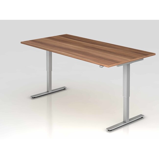 Schreibtisch XMST mit Tast-Schalter 200 x 100 cm in Silber und in 7 Farbvarianten