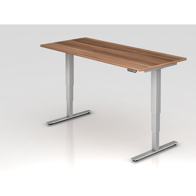 Schreibtisch XDSM mit Memory Schalter 180 x 80 cm in Silber und in 7 Farbvarianten