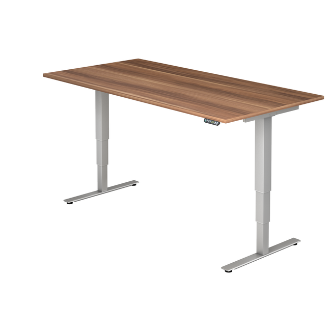 Schreibtisch XDSM mit Memory Schalter 200 x 100 cm in Silber und in 7 Farbvarianten