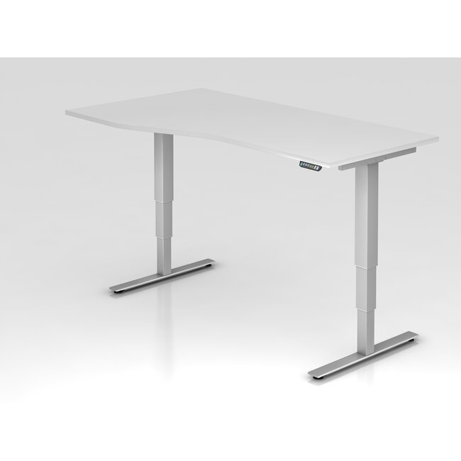 Schreibtisch XDSM mit Memory Schalter 180 x 100 cm in Silber und in 7 Farbvarianten