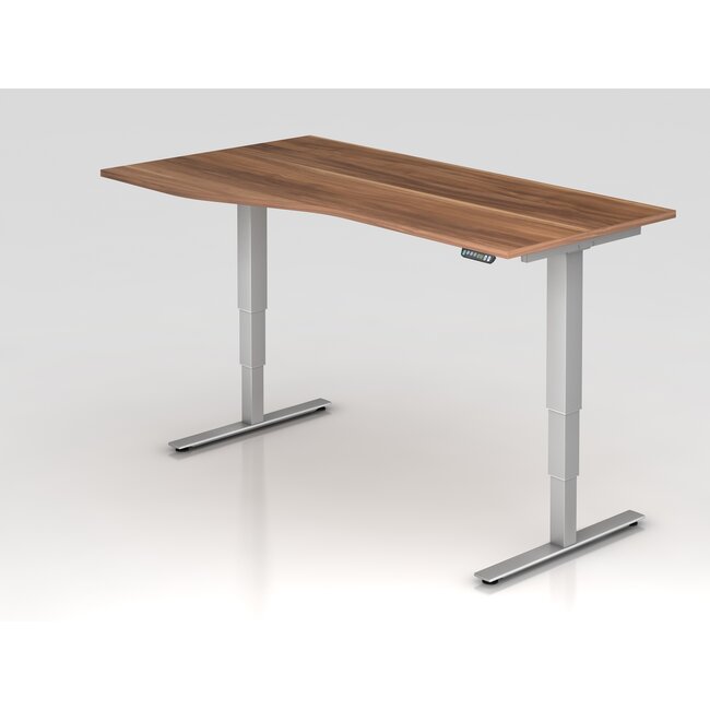 Schreibtisch XDSM mit Memory Schalter 180 x 100 cm in Silber und in 7 Farbvarianten