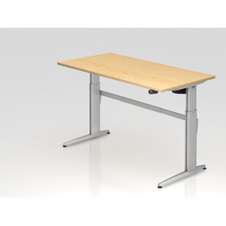 Schreibtisch XE  160 x 80 cm in Silber