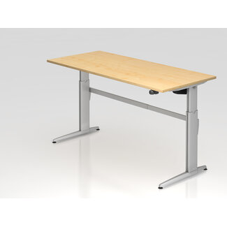 Schreibtisch XE  180 x 80 cm in Silber