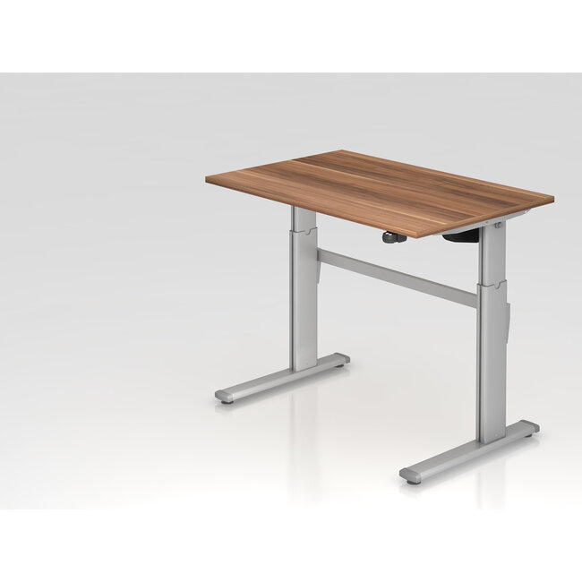 Schreibtisch XM 120 x 80 cm in Silber und in 7 Farbvarianten mit Elektroantrieb