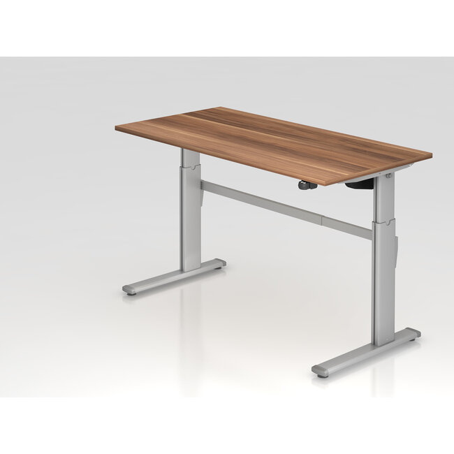 Schreibtisch XM 160 x 80 cm in Silber und in 7 Farbvarianten mit Elektroantrieb