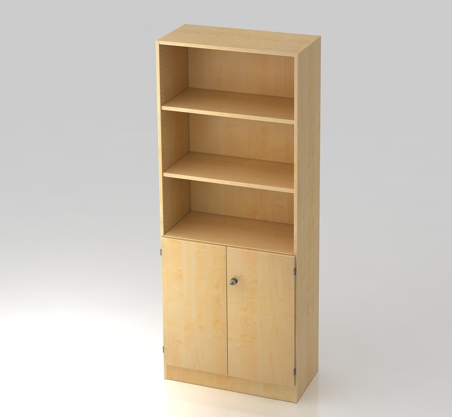 Schrank 5 OH, 80 x 42 x 200,4 cm, unten abschließbar und in 5 verschiedenen Farbvarianten