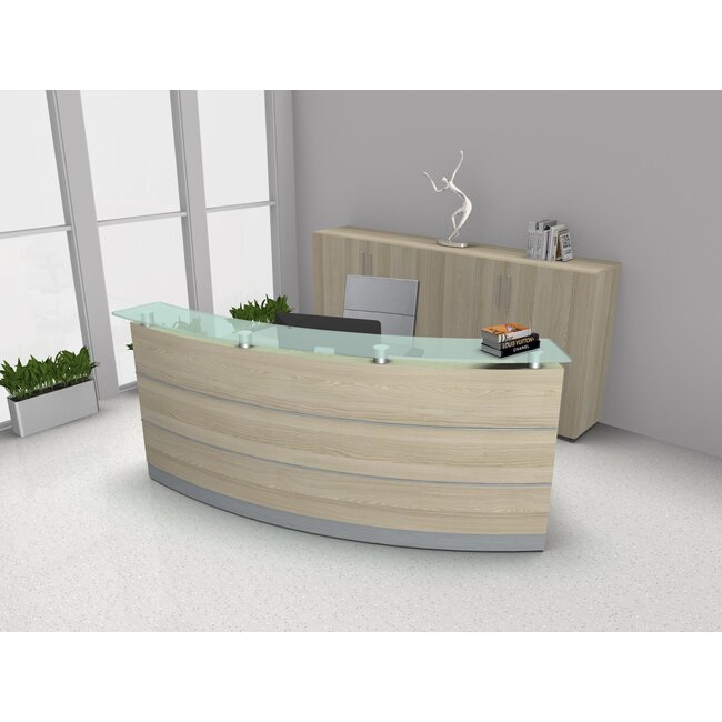 Empfangstheke Perfect in verschiedenen Farben, 230 cm breit