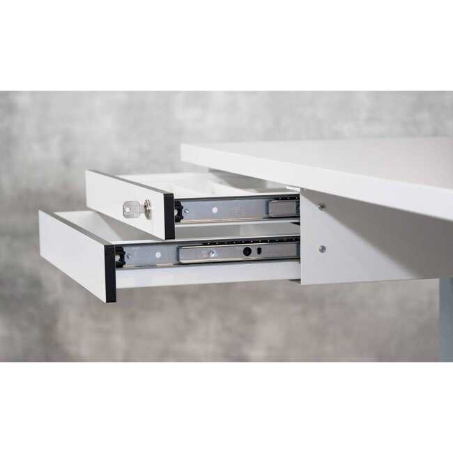 2-fach-Unterbauschublade für Empfangstheken und Schreibtische