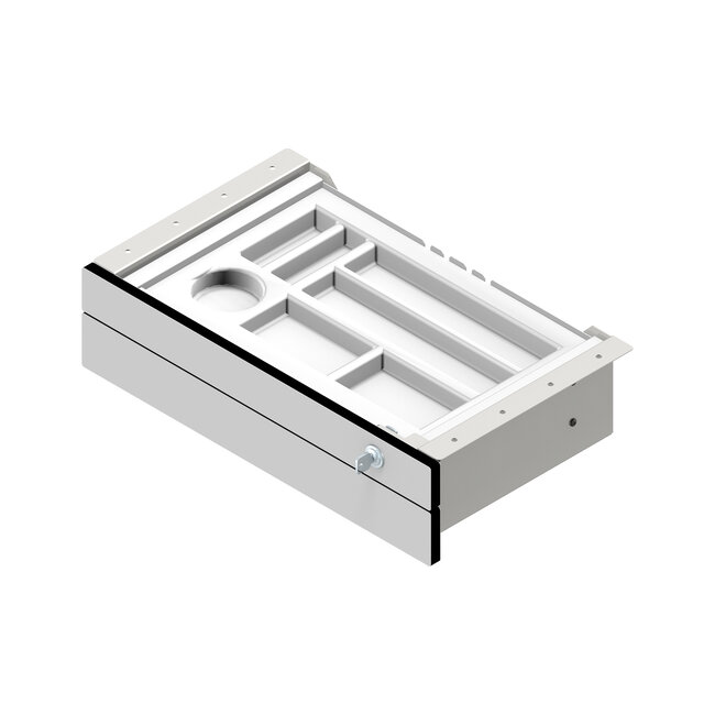 2-fach-Unterbauschublade für Empfangstheken und Schreibtische