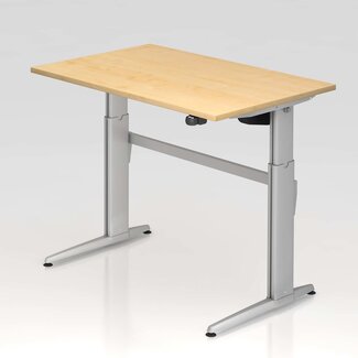 Schreibtisch XE  120 x 80 cm in Silber