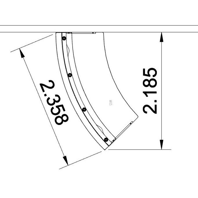 Empfangstheke Perfect in verschiedenen Farben, 230 cm breit