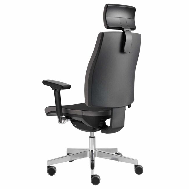 Drehstuhl Profi mit Kopfstütze, gepolstert