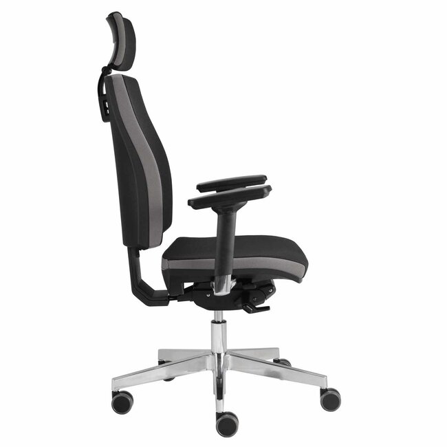 Drehstuhl Profi mit Kopfstütze, gepolstert