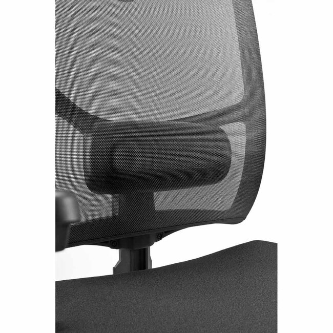 Drehstuhl Profi mit Netzrücken und Kopfstütze