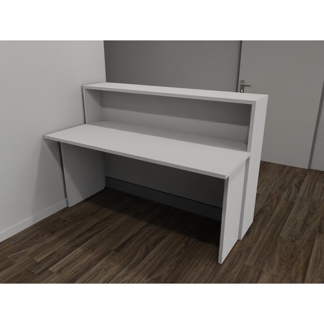 Empfangstheke AS-Basic, weiß, 160cm breit, konfigurierbar