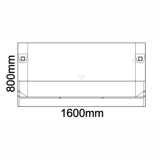 Empfangstheke AS-Basic, weiß, 160cm breit, konfigurierbar