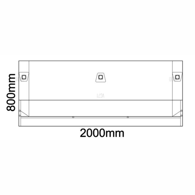 Empfangstheke AS-Basic, weiß, 200cm breit, konfigurierbar