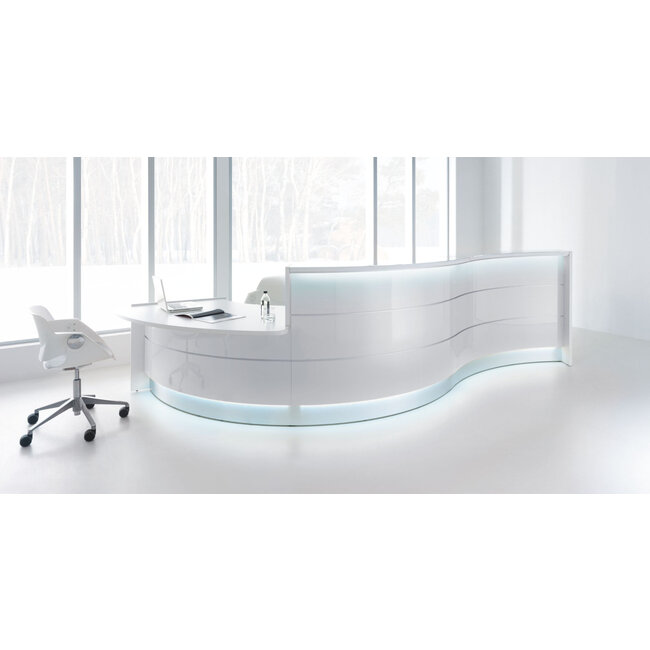 Empfangstheke Vale L-Form 290 x 220cm, eckig