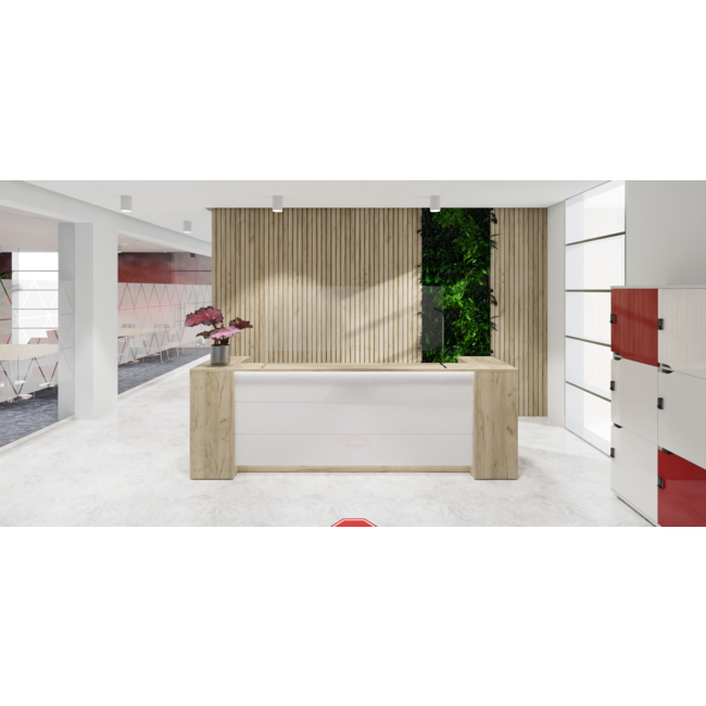 Empfangstheke Lunis, gerade, 120 cm breit