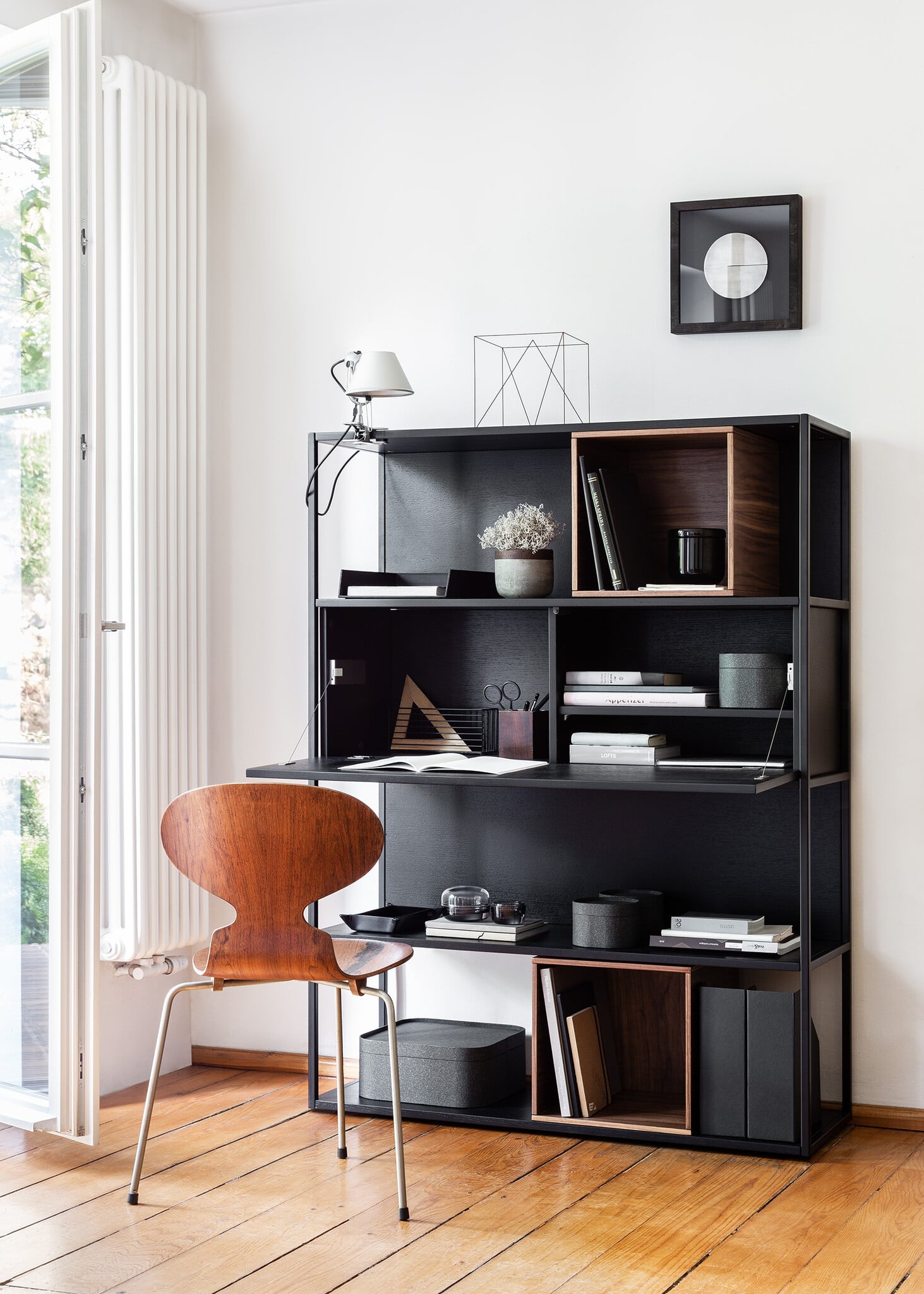 Homeoffice Regal+Schreibtisch klapbar