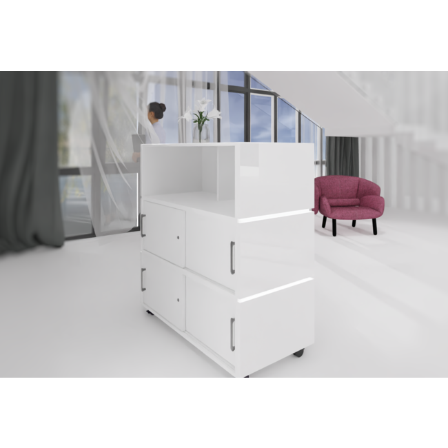 Stehtresen auf Rollen