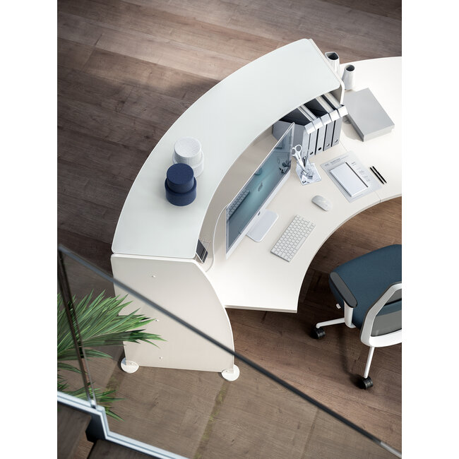 Empfangstheke Moderno mit Beraterplatz