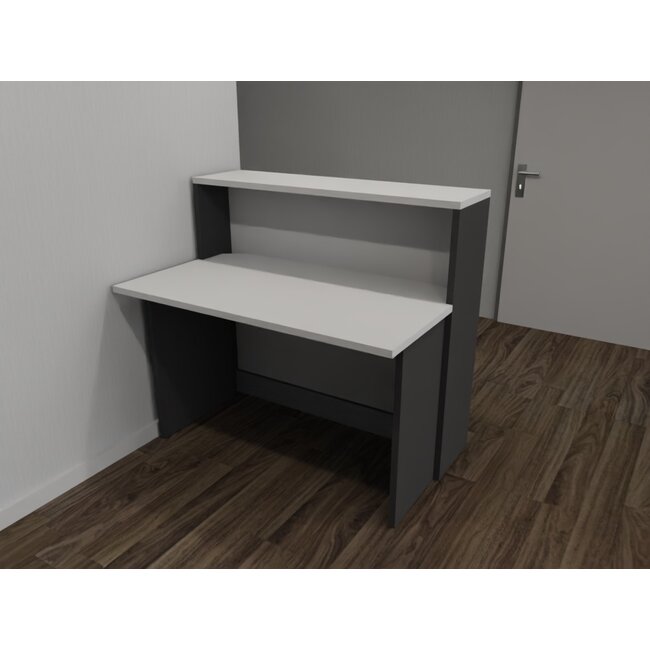 Empfangstheke AS-Basic, weiß, 120cm breit, konfigurierbar