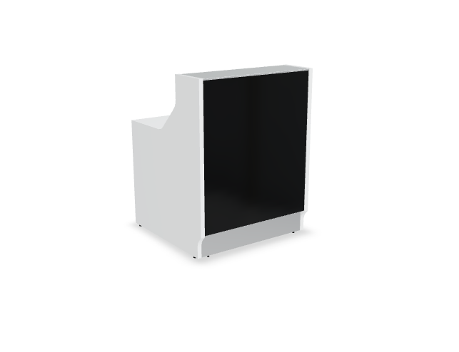 London Empfangstheke London - Gerade Theke 86 cm modern