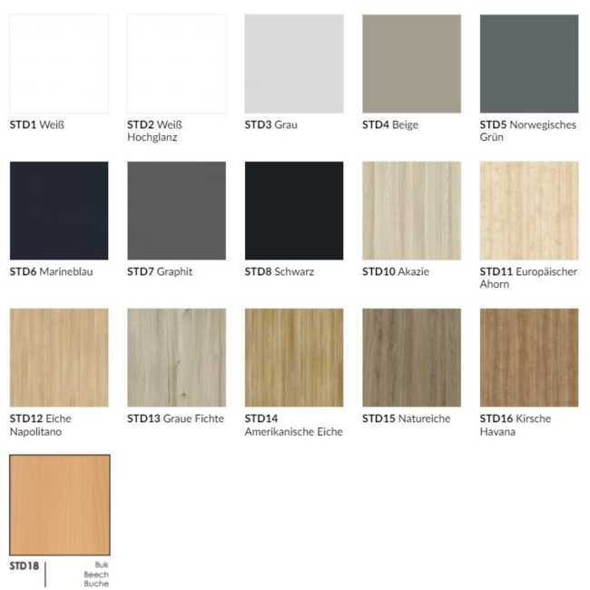 Empfangstheke AS-Line, 80 cm breit