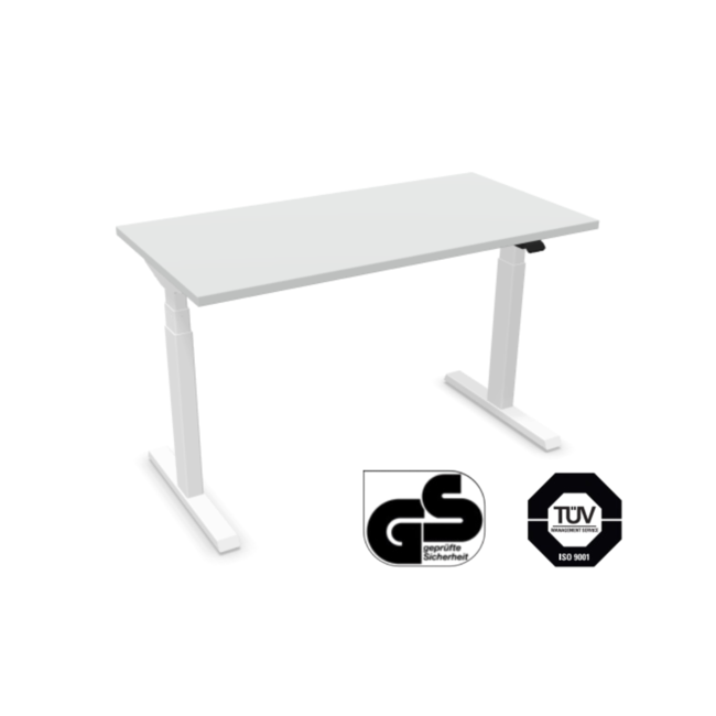 Elektrisch Höhenverstellbarer Schreibtisch , 120 cm breit - 60 cm tief