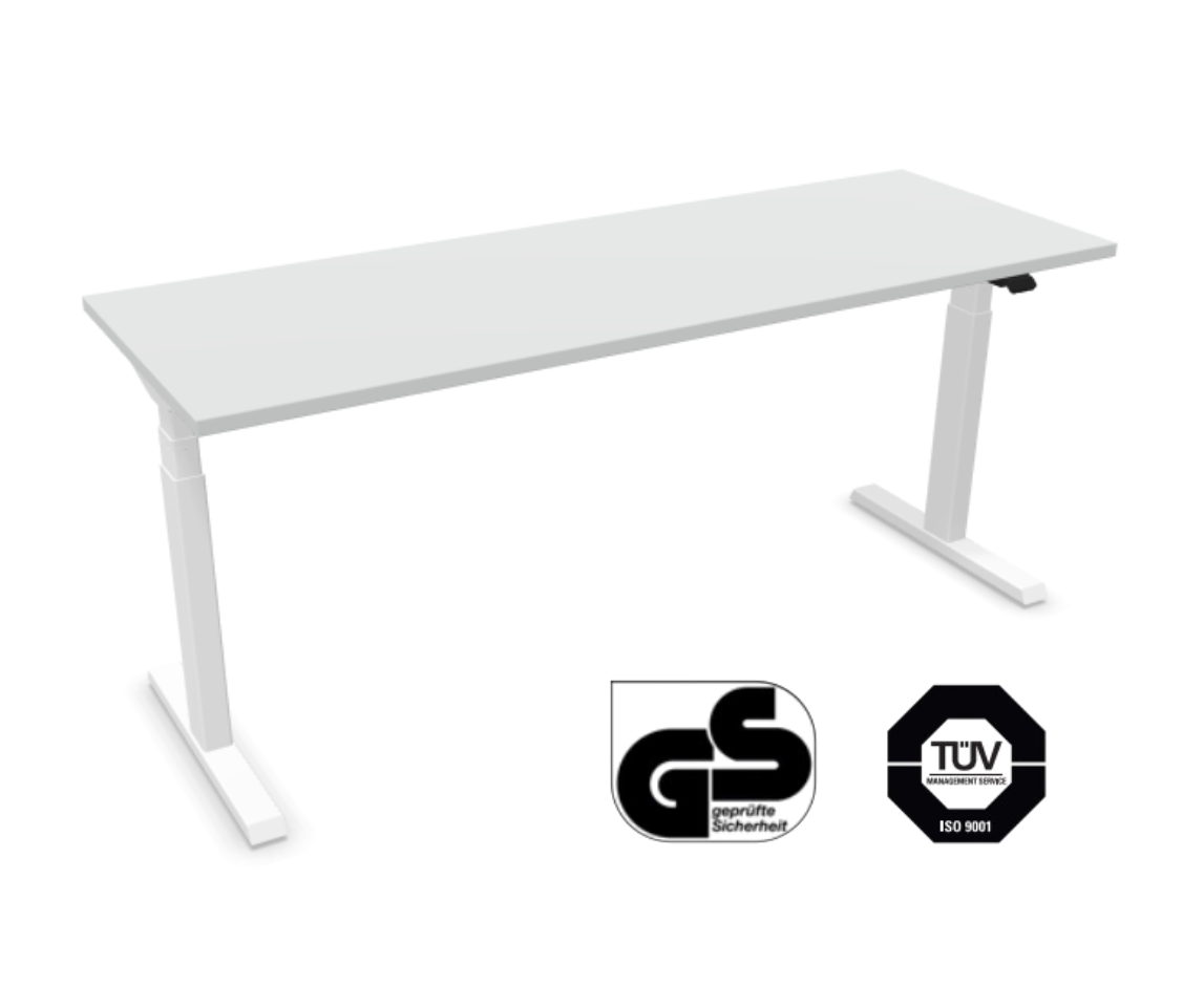 Höhenverstellbarer Schreibtisch 170 × 60 cm – elektrisch