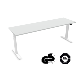 Elektrisch Höhenverstellbarer Schreibtisch , 190 cm breit - 60 cm tief