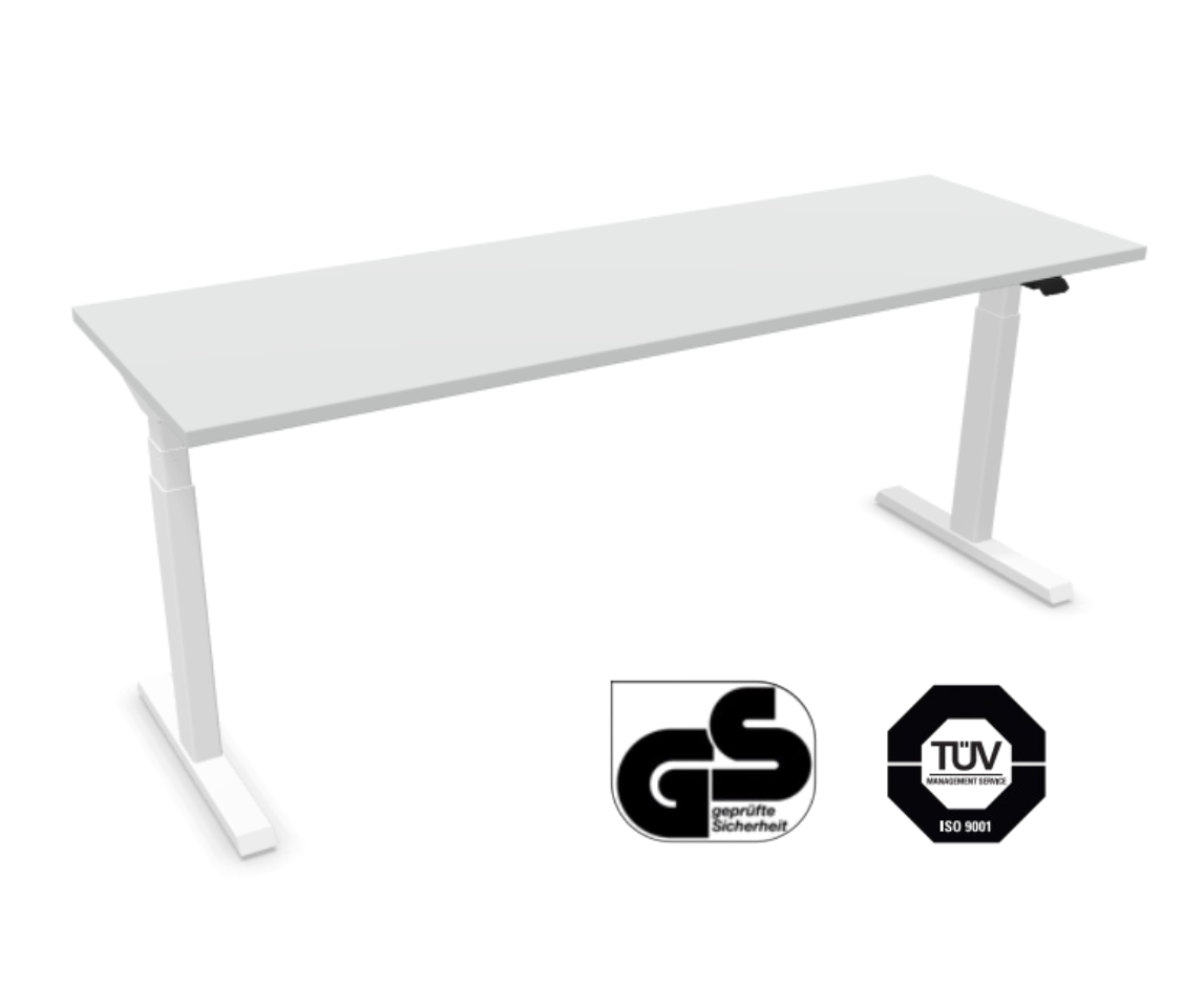 Höhenverstellbarer Schreibtisch 200 × 60 cm – elektrisch