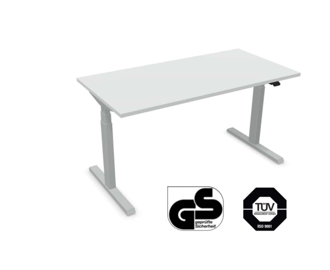 Höhenverstellbarer Schreibtisch 140 × 70 cm – elektrisch