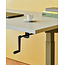 Höhenverstellbarer Schreibtisch mit Kurbel, 120 cm breit - 80 cm tief